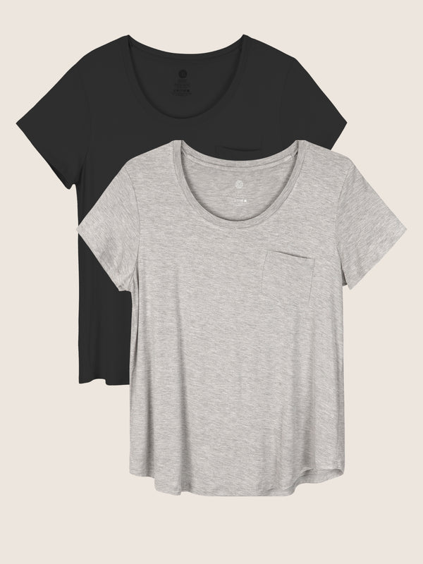 kindred bravely Everyday Nursing T-shirt Pack Black & Grey Heather