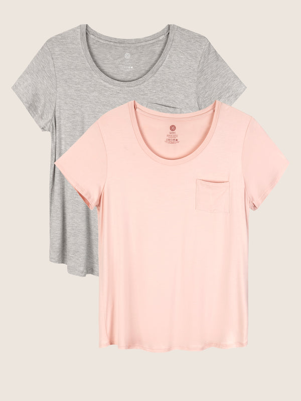 kindred bravely Everyday Nursing T-shirt Pack Dusty Pink & Grey Heather