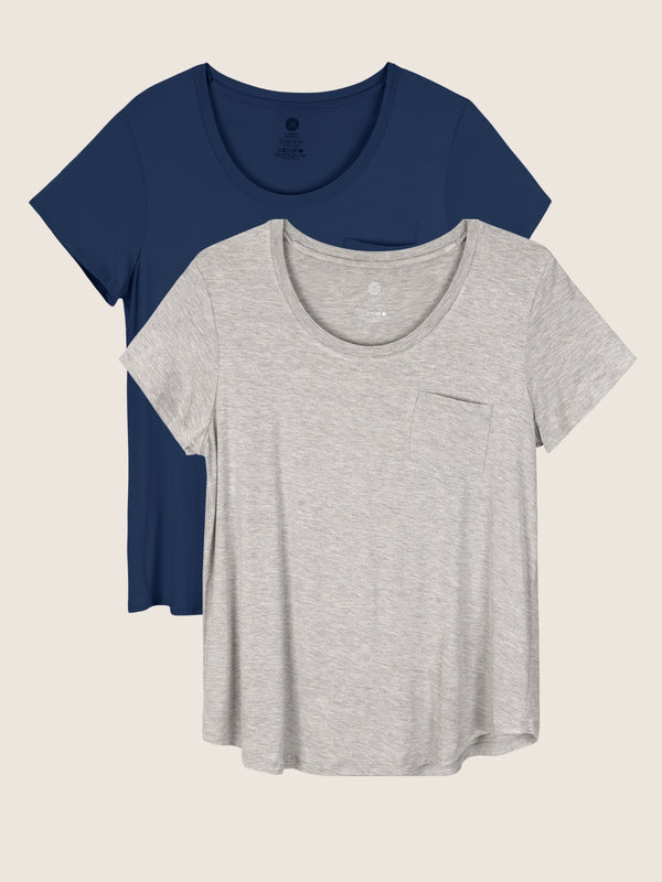 kindred bravely Everyday Nursing T-shirt Pack Grey Heather & Navy