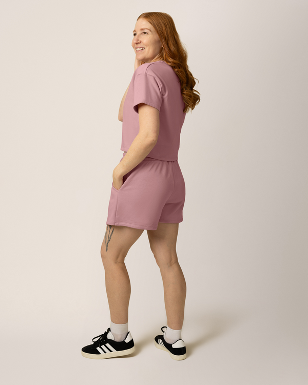 Kindred Bravely French Terry On The Go Skort Light Mauve