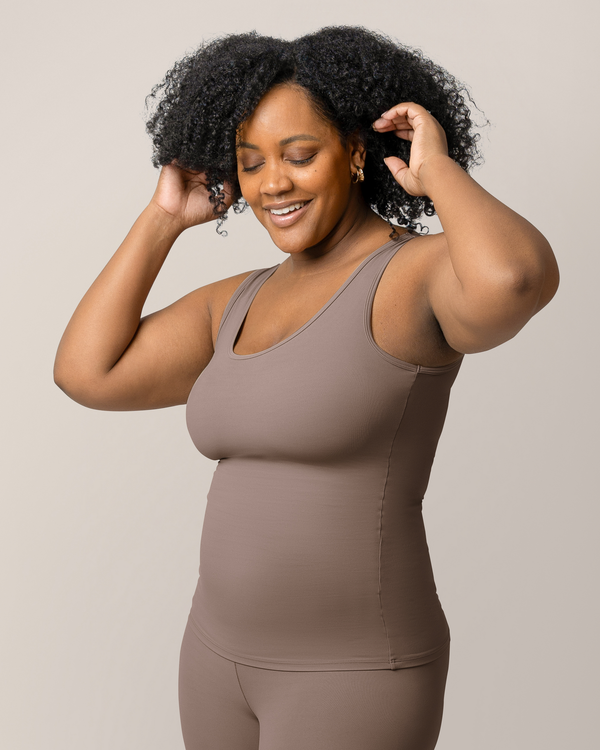 Kindred Bravely Grow With Me™ Maternity & Nursing Tank Taupe