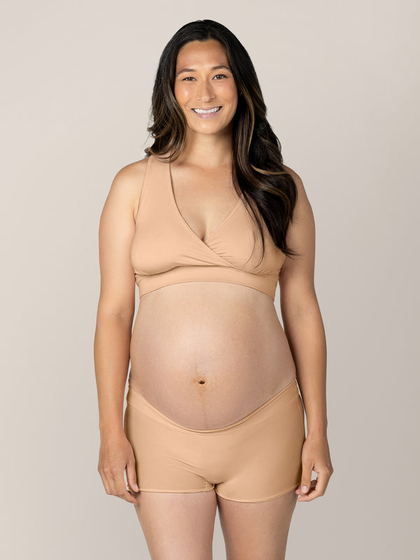 Kindred Bravely Grow With Me™ Maternity & Postpartum Boyshort Beige