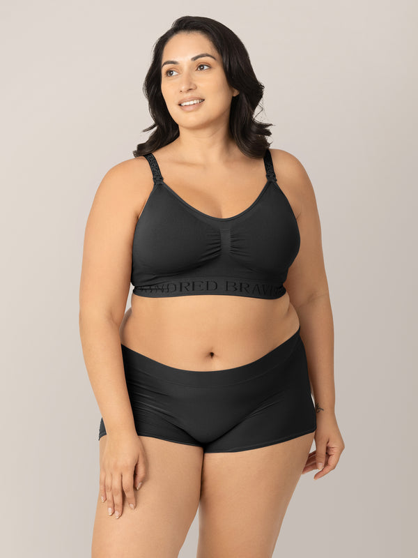 Kindred Bravely Grow With Me™ Maternity & Postpartum Boyshort Black