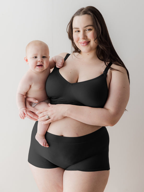 kindred bravely Grow with Me™ Maternity & Postpartum Boyshort Black