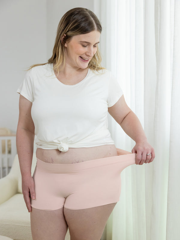 Kindred Bravely Grow With Me™ Maternity & Postpartum Boyshort Soft Pink