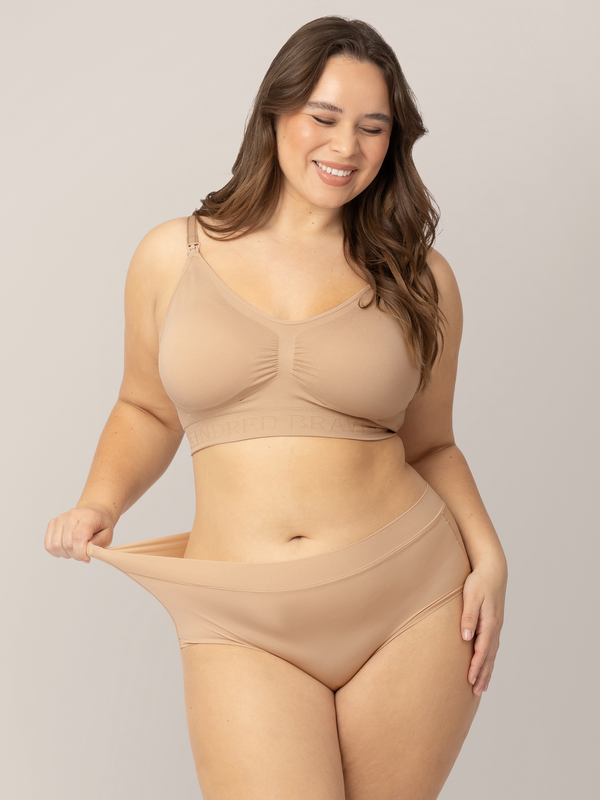 kindred bravely Grow with Me™ Maternity & Postpartum Brief Beige
