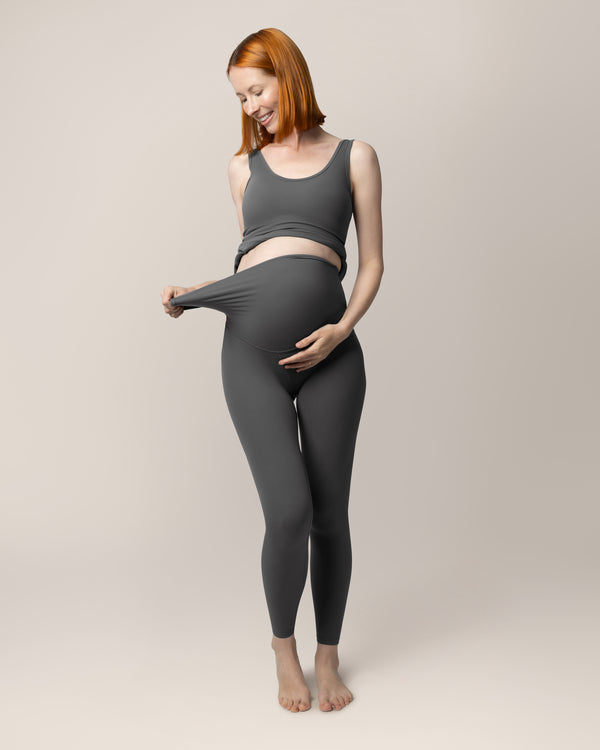 kindred bravely Grow with Me™ Maternity & Postpartum Legging Stormy Grey