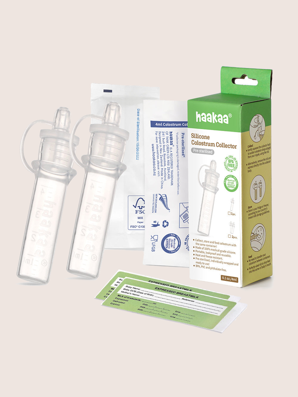kindred bravely Haakaa - Silicone Colostrum Collectors 4 ml 2 PK (Pre-Sterilized)