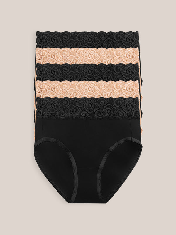 kindred bravely High-Waisted Postpartum Underwear Pack Assorted Neutrals