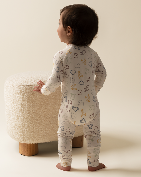 Kindred Bravely Bamboo Baby Pajamas Critter Crew