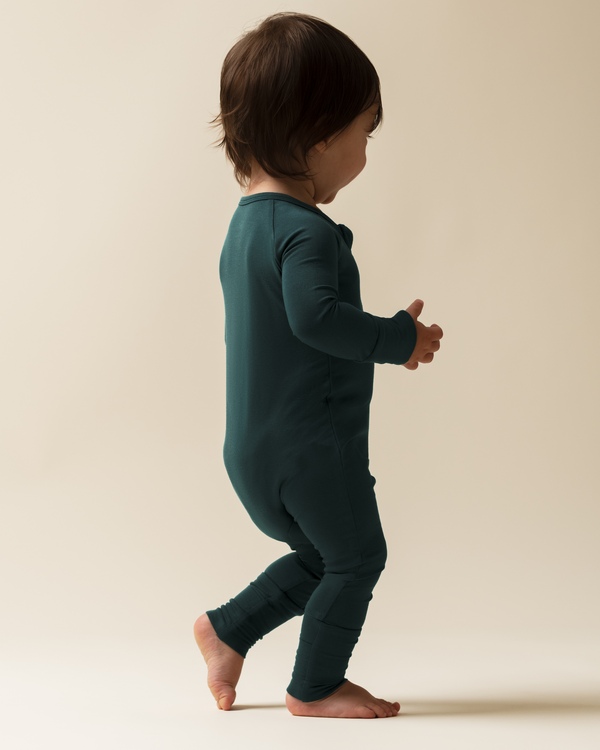 Kindred Bravely Bamboo Baby Pajamas Evergreen