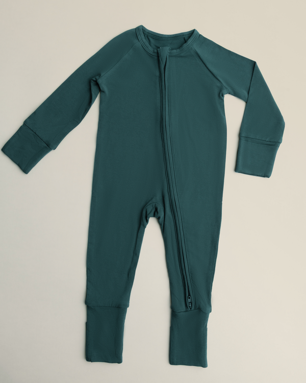 Kindred Bravely Bamboo Baby Pajamas Evergreen