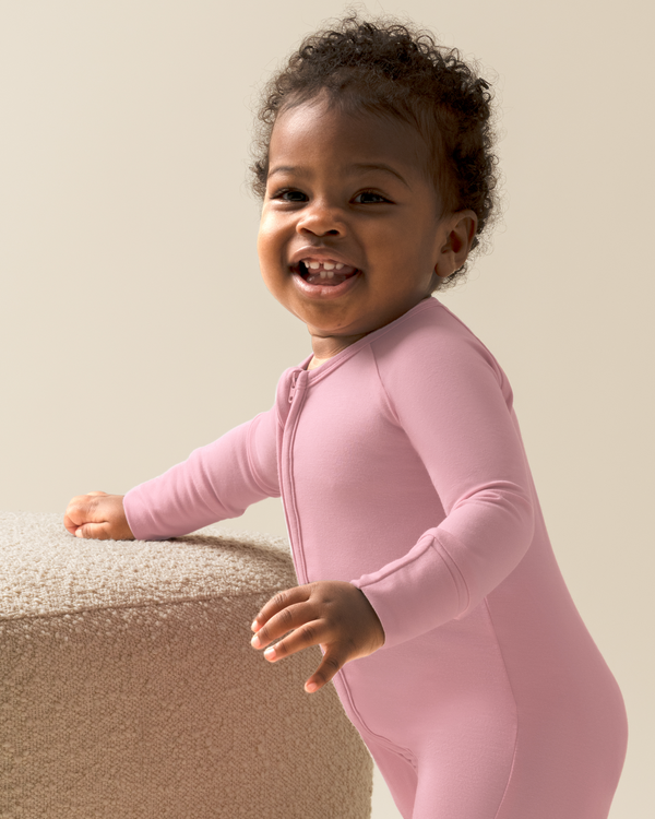 Kindred Bravely Bamboo Baby Pajamas Light Mauve