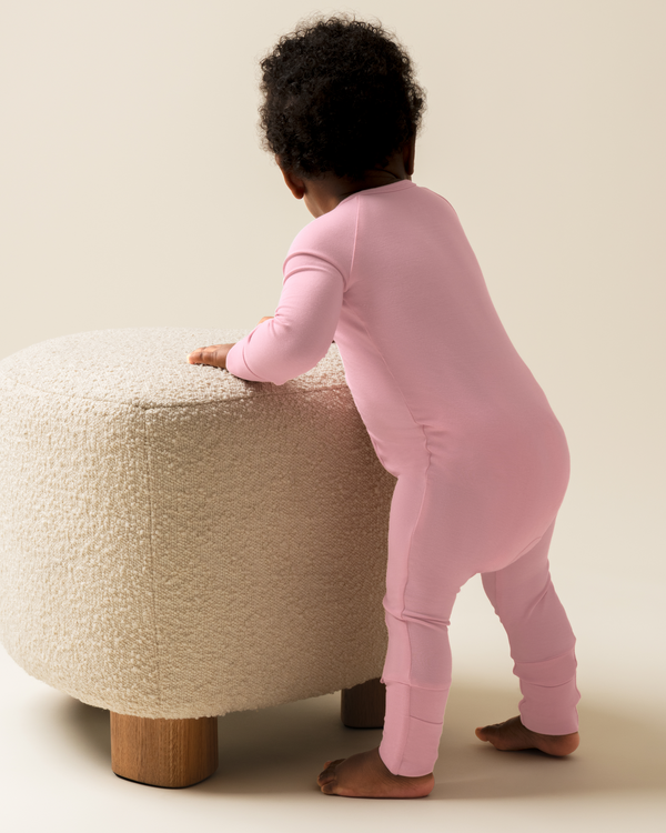 Kindred Bravely Bamboo Baby Pajamas Light Mauve