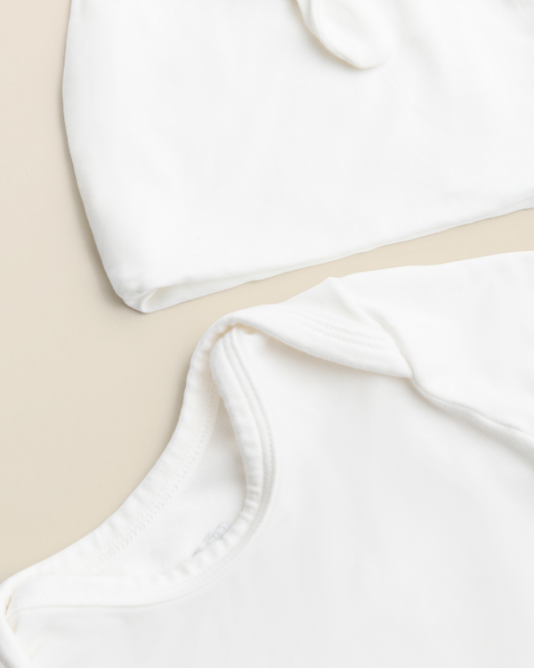 Kindred Bravely Bamboo Knotted Baby Gown Pearl