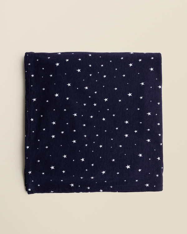 Kindred Bravely Bamboo Swaddle Blanket Navy Stars