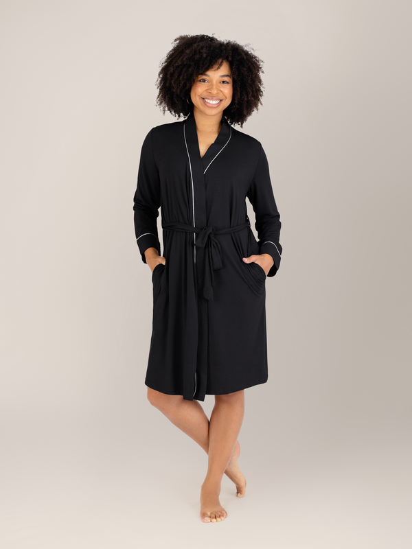 kindred bravely Clea Bamboo Robe Black