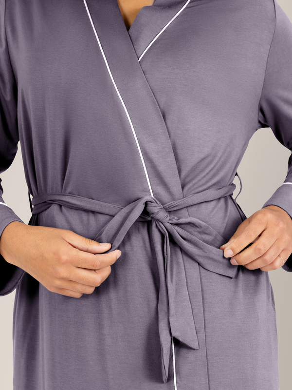 Kindred Bravely Clea Bamboo Robe Granite