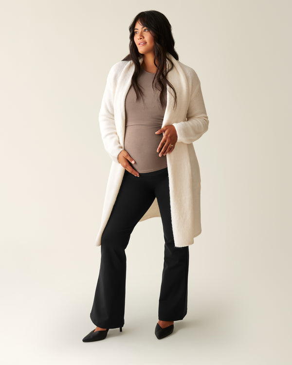 Kindred Bravely Maternity Ponte Flare Pant Black