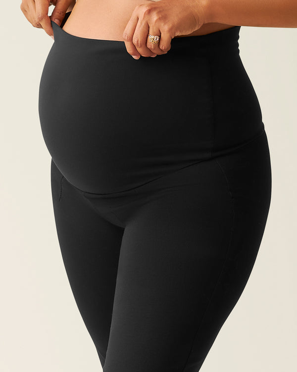 Kindred Bravely Maternity Ponte Flare Pant Black