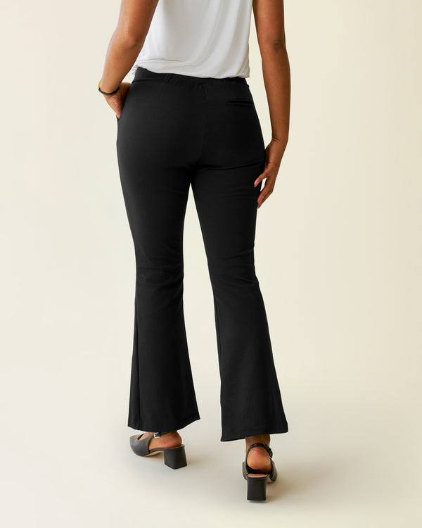 Kindred Bravely Postpartum Ponte Flare Pant Black