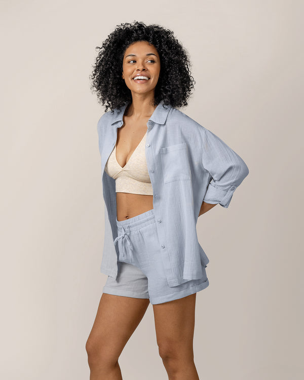 Kindred Bravely Reese Linen Short French Blue