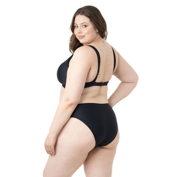 Kindred Bravely Low Rise Maternity & Postpartum Bikini Bottom Black