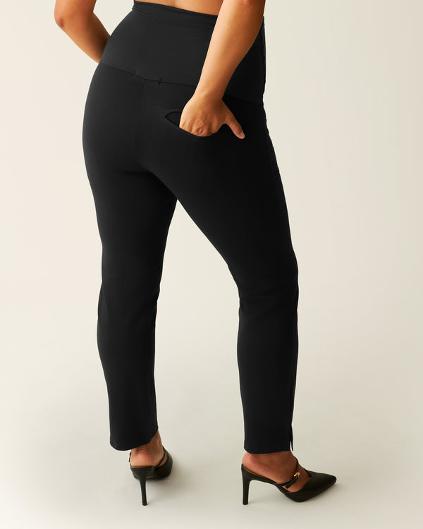 Kindred Bravely Maternity Ponte Straight Leg Pant Black