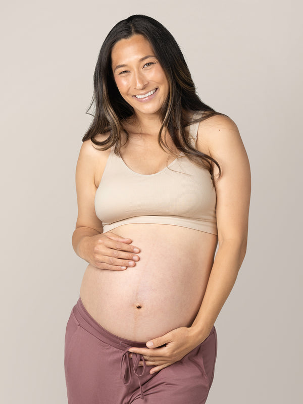 Kindred Bravely Mia Maternity & Nursing Lounge Bra Stone