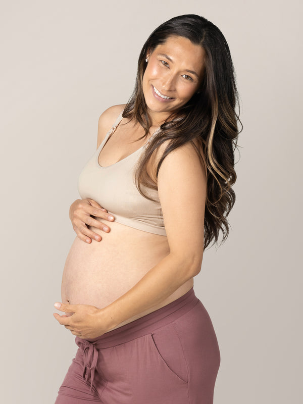 Kindred Bravely Mia Maternity & Nursing Lounge Bra Stone