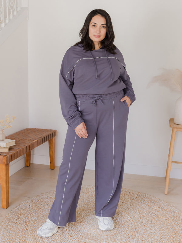 kindred bravely Mila High-Waisted Wide Leg Pant Granite