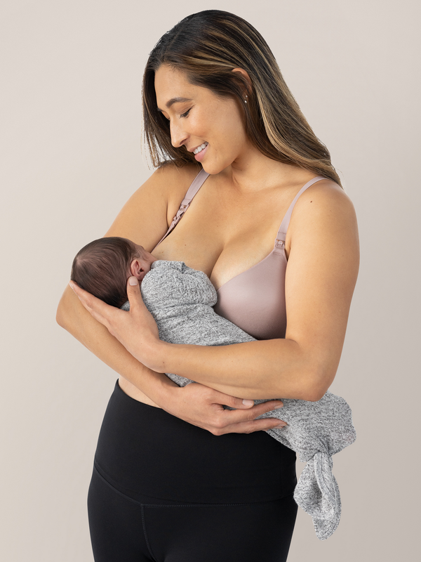 Kindred Bravely Minimalist Hands-Free Pumping & Nursing Bra Lilac Stone