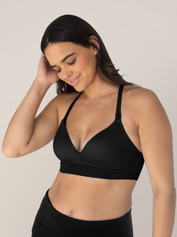 Kindred Bravely Minimalist Maternity & Nursing Bra Black