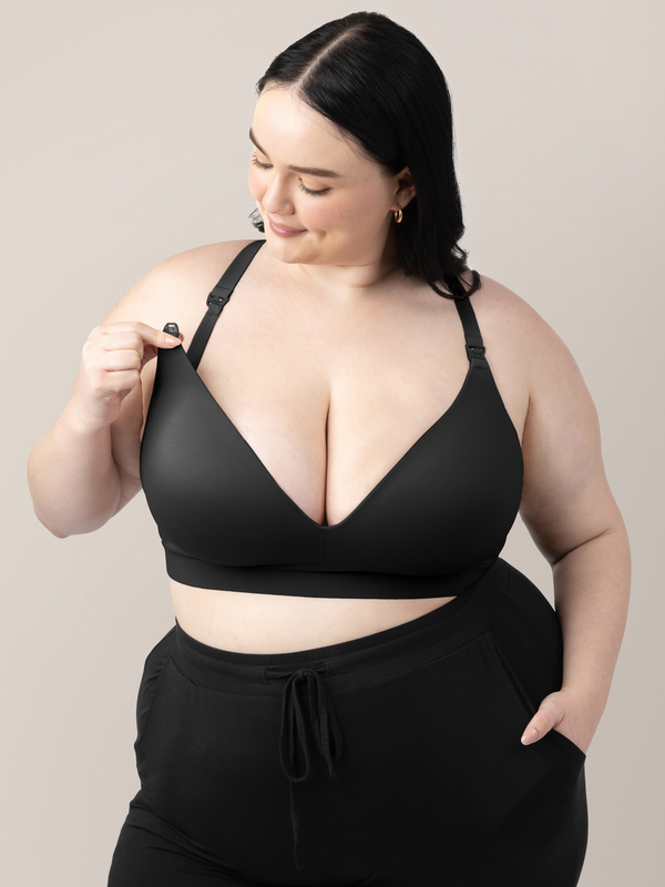 kindred bravely Minimalist Maternity & Nursing Bra Black