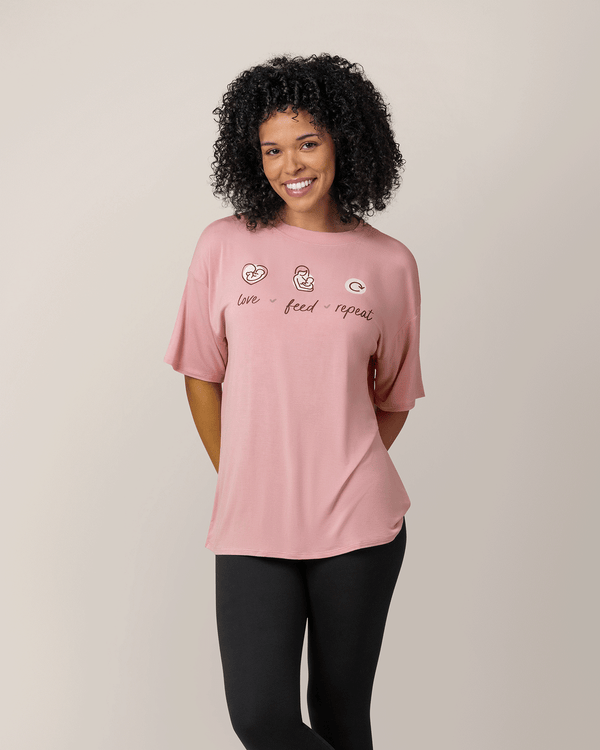 kindred bravely Oversized Graphic Tee Love Feed Repeat