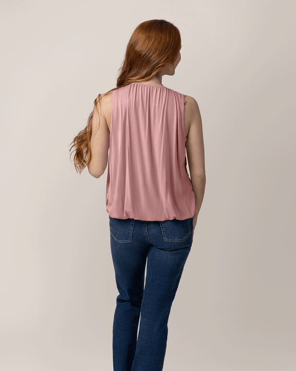 Kindred Bravely Piper Bubble Hem Nursing Tank Light Mauve