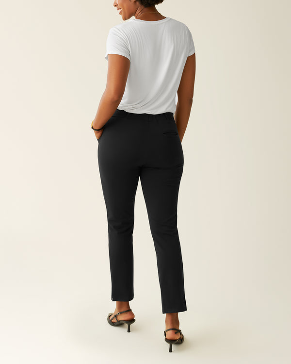 Kindred Bravely Postpartum Ponte Straight Leg Pant Black