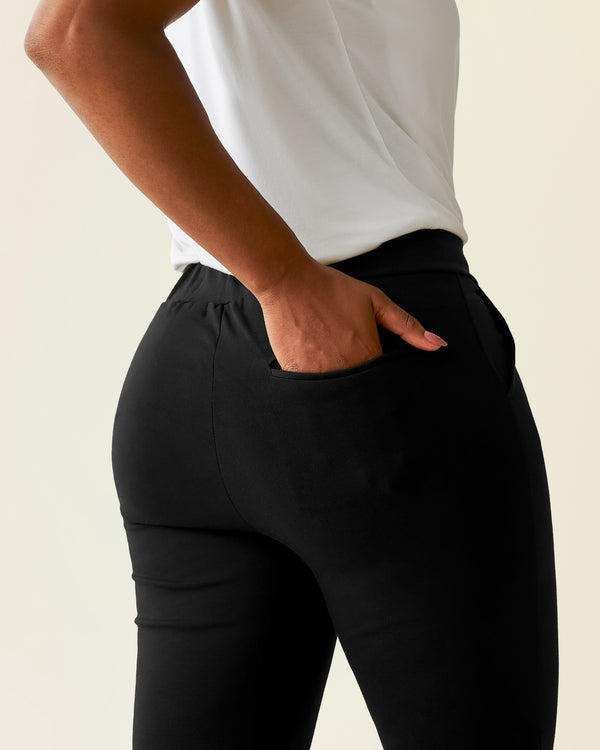 Kindred Bravely Postpartum Ponte Straight Leg Pant Black