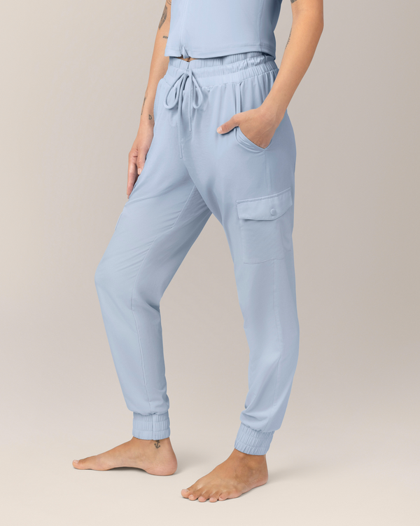 Kindred Bravely Remy Maternity & Postpartum Cargo Jogger French Blue