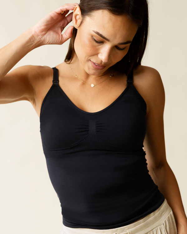 kindred bravely Simply Sublime® Maternity & Nursing Tank Black