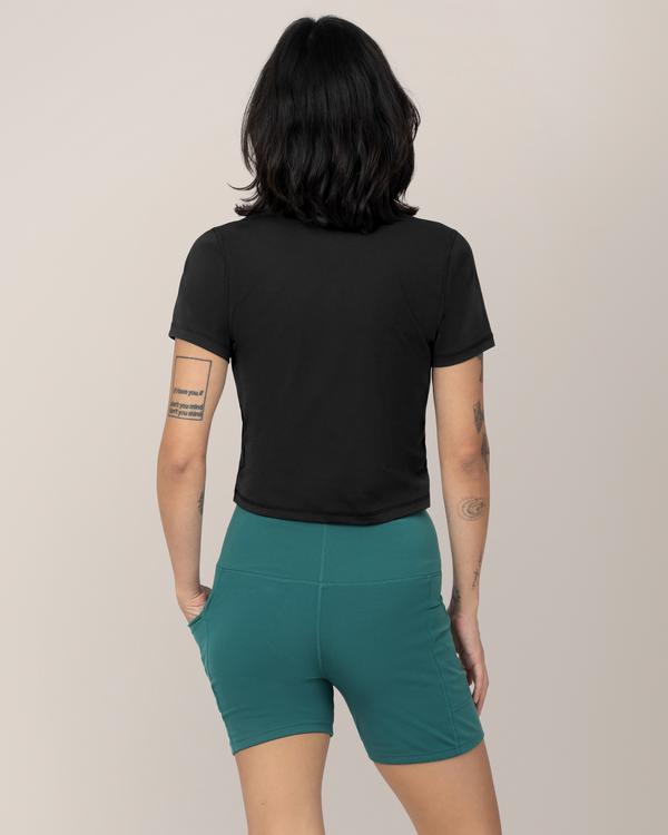 Kindred Bravely Stevie Active Postpartum Bike Short Teal