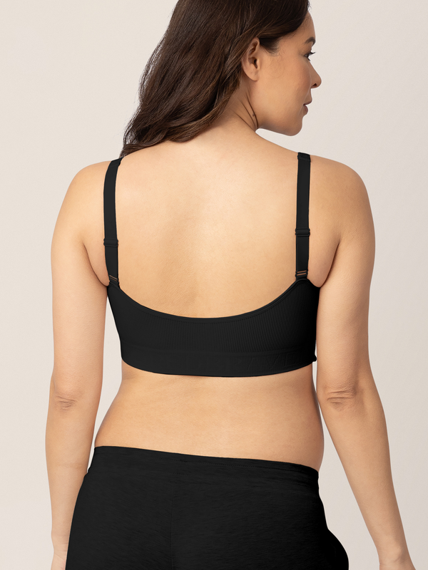Kindred Bravely Sublime® Adjustable Crossover Nursing & Lounge Bra Black
