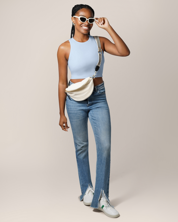 Kindred Bravely Sublime® Bamboo Hands-Free Pumping Longline Bra Top French Blue