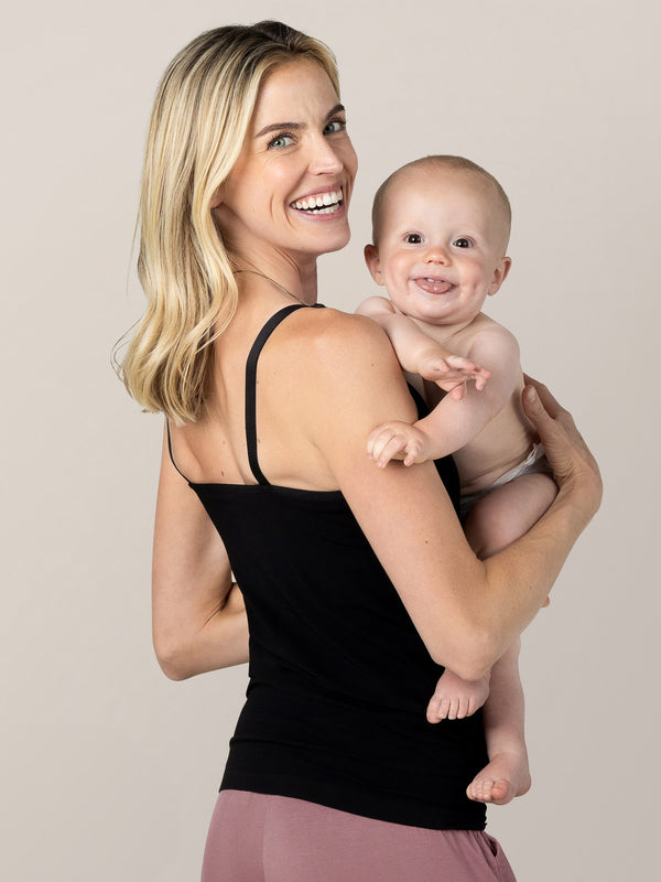 Kindred Bravely Sublime® Bamboo Hands-Free Pumping & Nursing Camisole Black