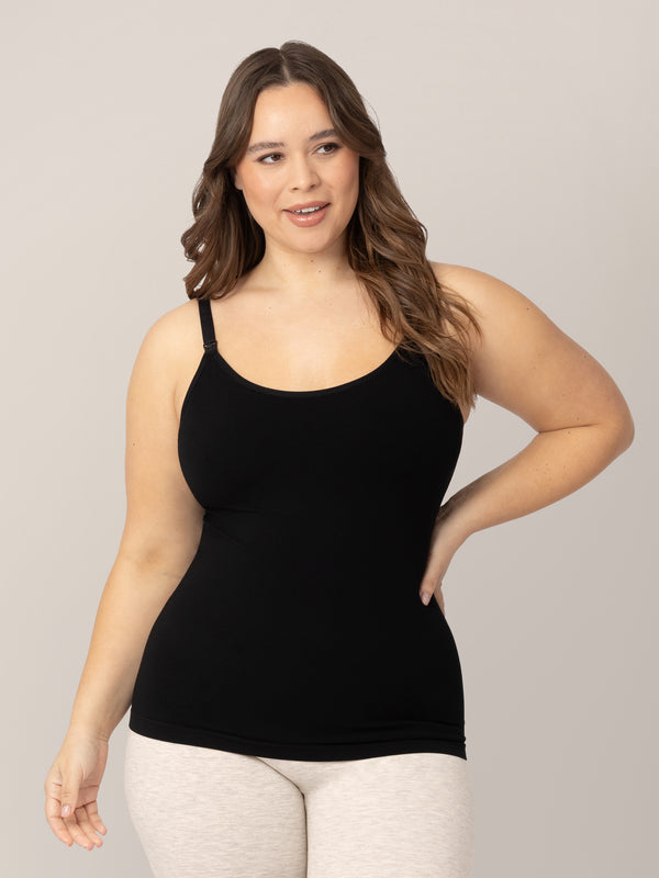 kindred bravely Sublime® Bamboo Maternity & Nursing Camisole Black