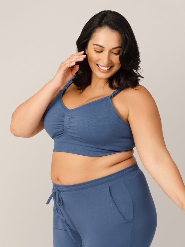 Kindred Bravely Sublime® Hands-Free Pumping & Nursing Bra Slate Blue