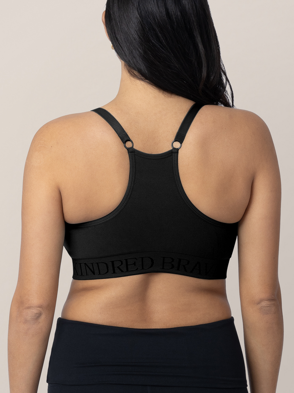 Kindred Bravely Sublime® Hands-Free Pumping & Nursing Sports Bra Black