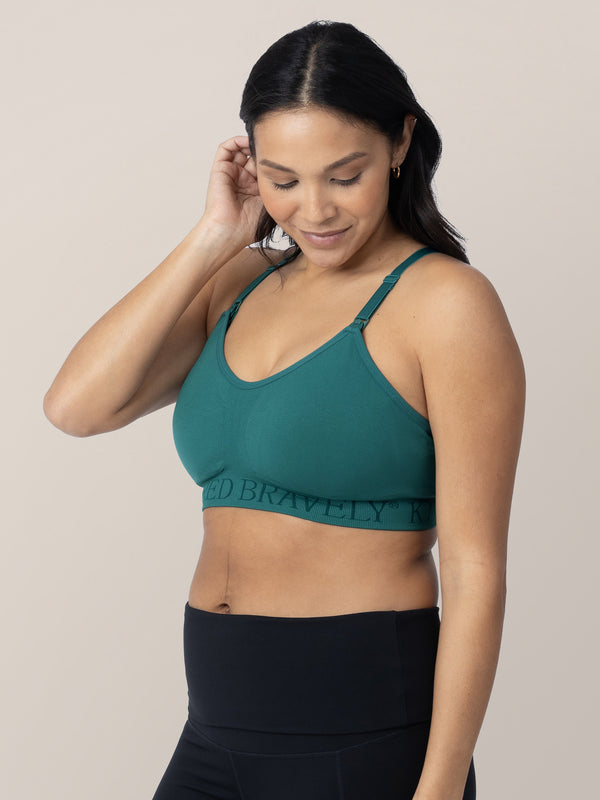 Kindred Bravely Sublime® Hands-Free Pumping & Nursing Sports Bra Teal