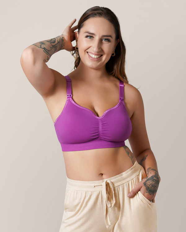 Kindred Bravely Tatum Seamless Maternity & Nursing Bralette Orchid