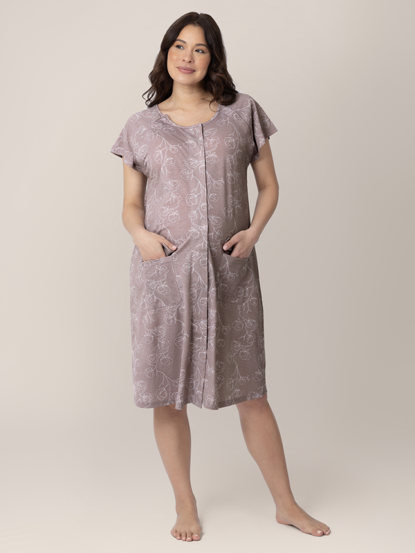 Kindred Bravely Universal Labor & Delivery Gown Lilac Bloom
